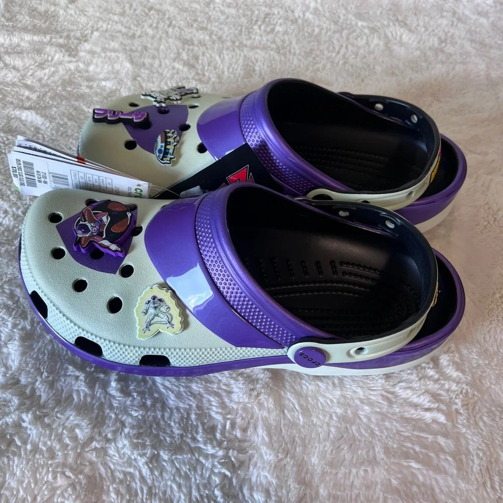 Crocs Dragon Ball Z Frieza Classic Clogs Purple White Mens 9 Women 11 211202-90H